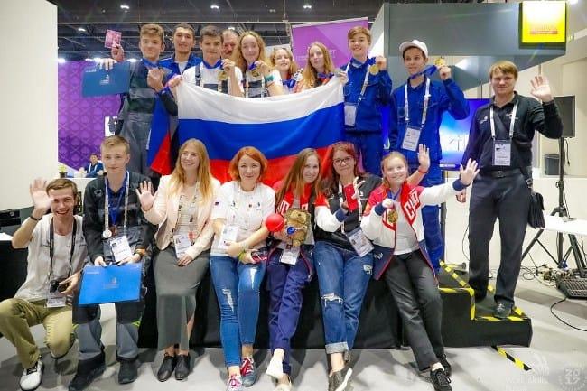 Рис. 6. Российская команда – участники WorldSkills 2017 г.