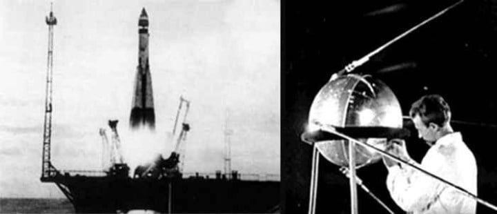 Запуск человека в космос ссср. 4 Октября 1957-первый ИСЗ "Спутник" (СССР).. Первый Спутник 4 октября 1957. Первый искусственный Спутник 1957 г. Байконур Спутник 1957.